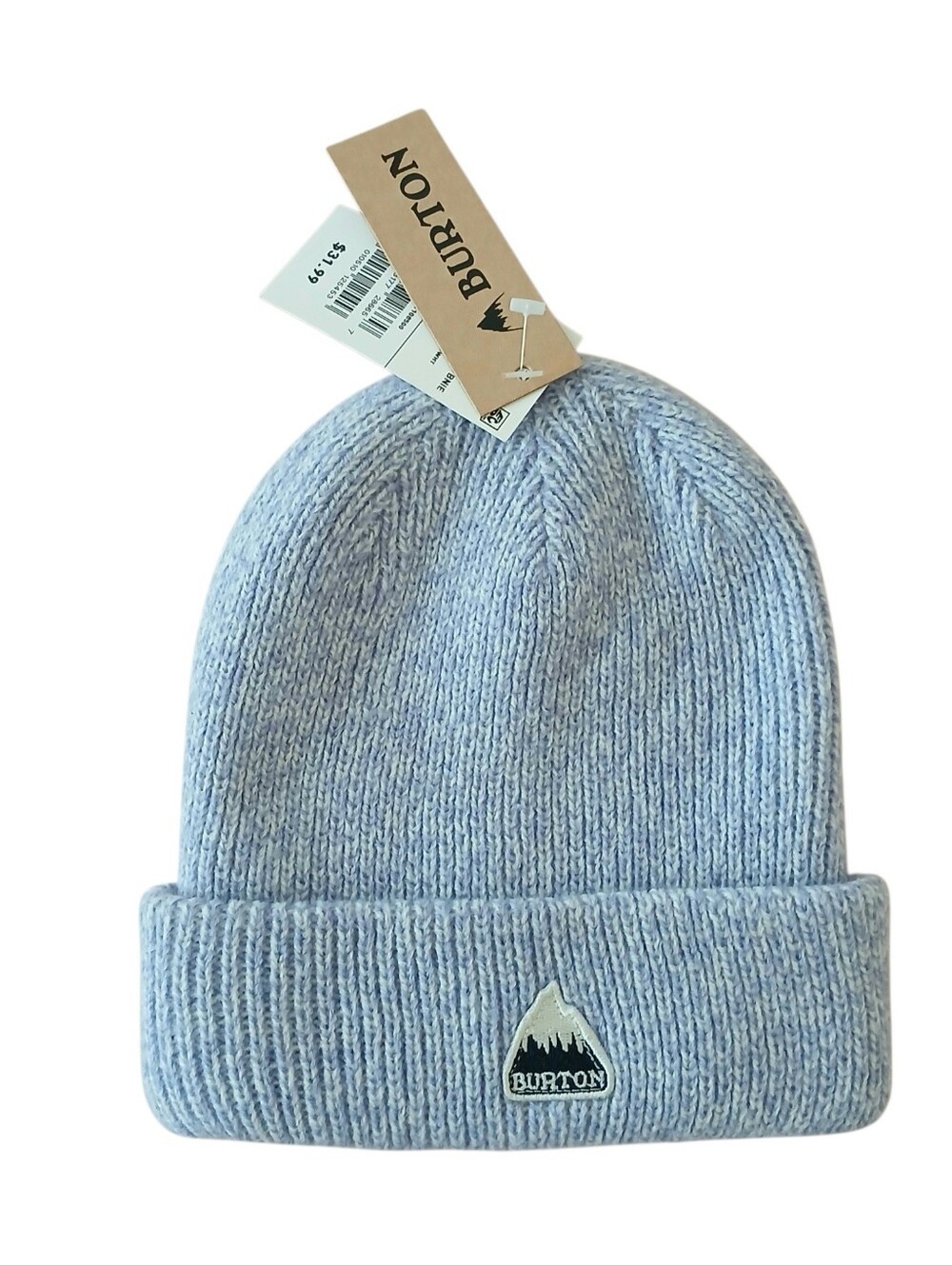 NEW BURTON Men's Shenandoah Cuffed Logo Beanie Snowboard Hat Cuffed Foxglove
